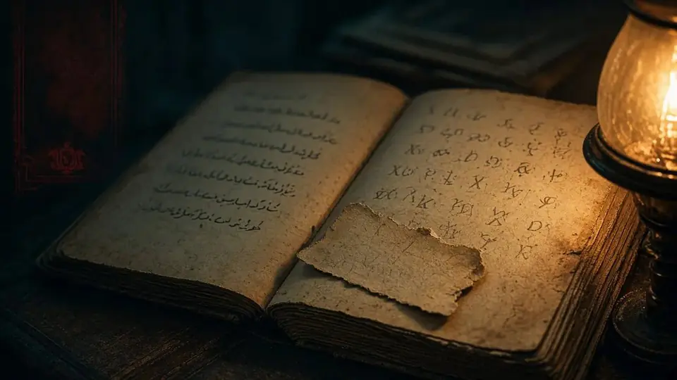 تصویر هنری تکه کاغذ تمام شد و رباعیات خیام؛ رمز پرونده مرد سمرتون